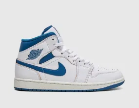 Jordan 1 Mid SE White / Industrial Blue - Sail