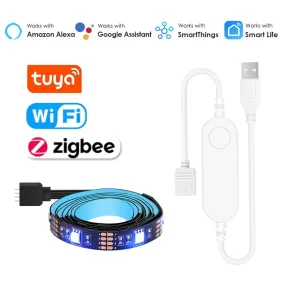 Led Strip Light Tape Works with Alexa /Zigbee Hub/Google /Smartthings