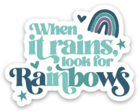 Look for Rainbows Stickers