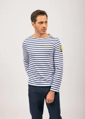 Minquiers Smiley sailor striped shirt - SAINT JAMES x Smiley (NEIGE/MARINE)