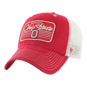 Ohio State Buckeyes Five Point Clean Up Scarlet Adjustable Hat