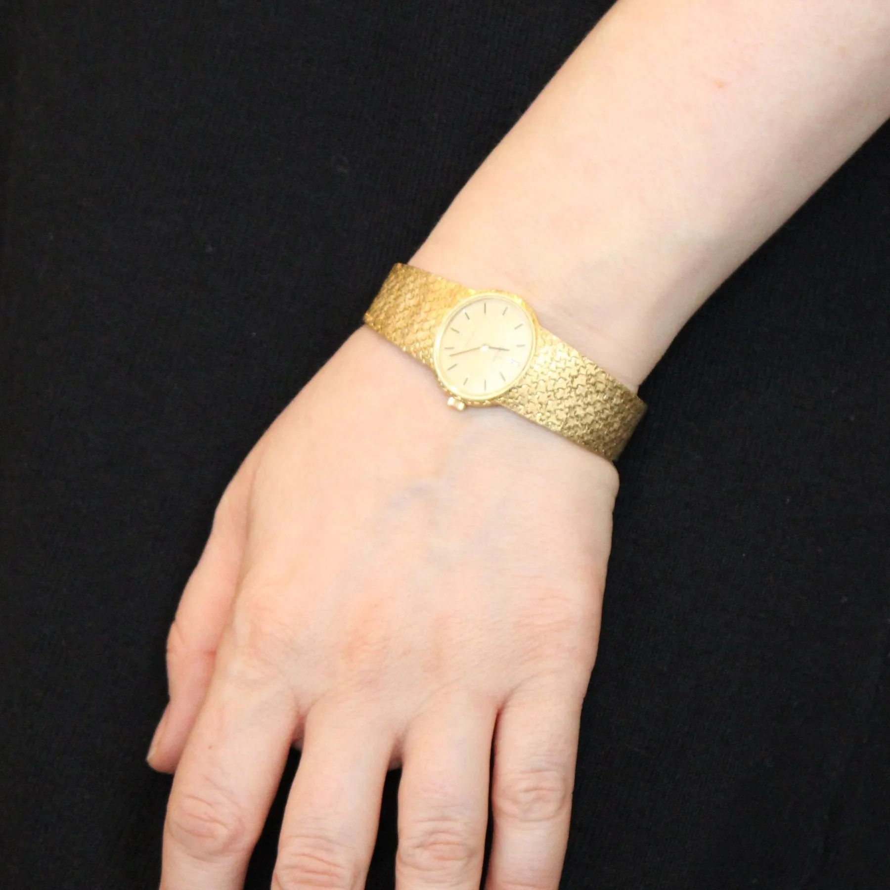 'Omega' Solid Gold De Ville Watch | 6.5" |