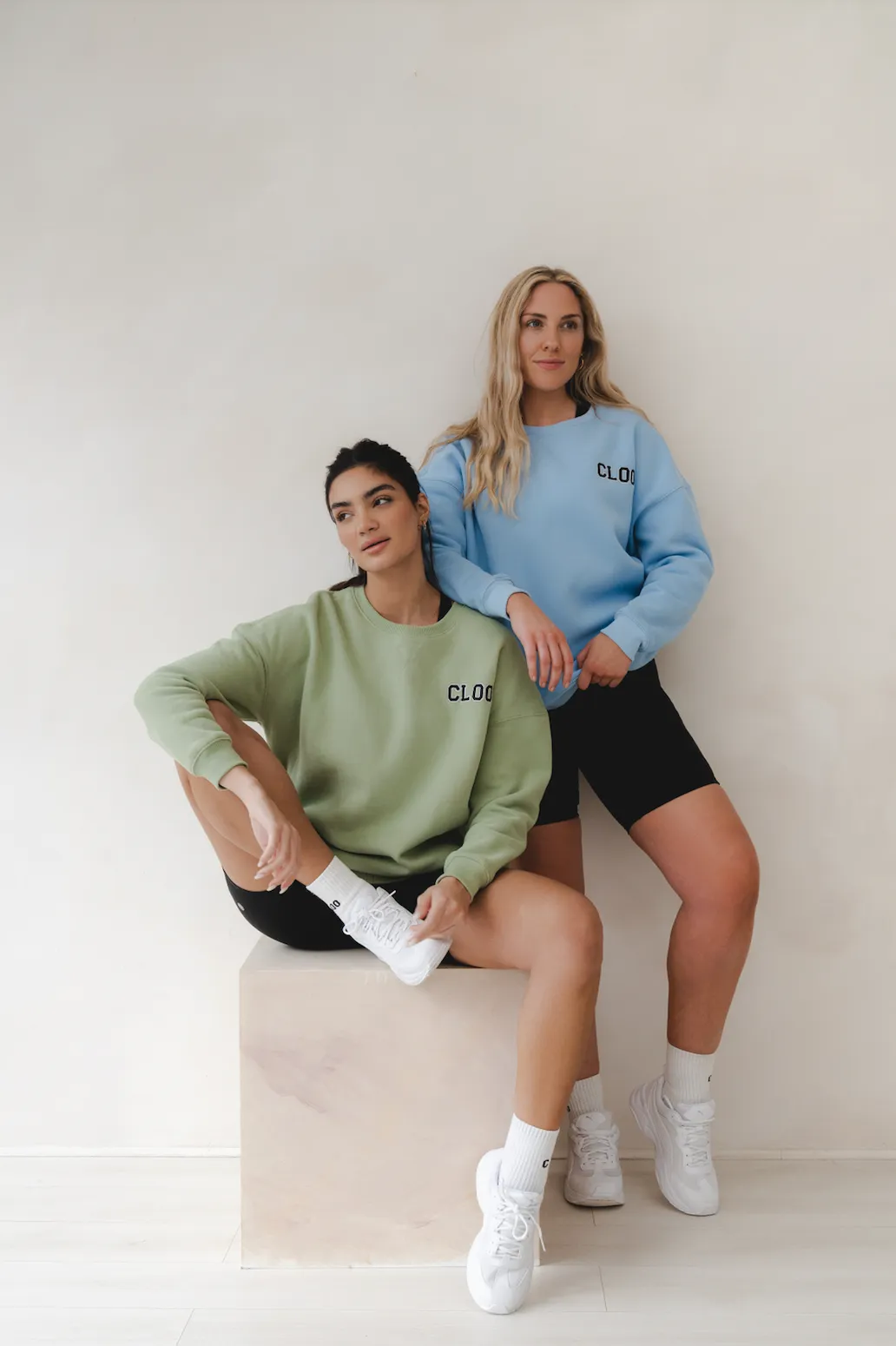 Oversized CLOO Sweatshirt - Sage Green