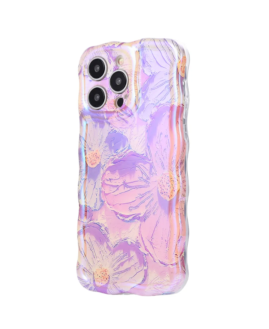 Pink Floral Wavy Phone Case