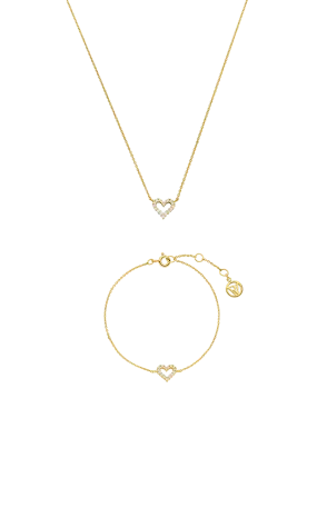 Radiant Heart Set Gold