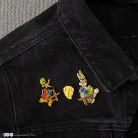 *Set of 3 Bugs Bunny and Daffy Duck at WB Studio Pin Badges