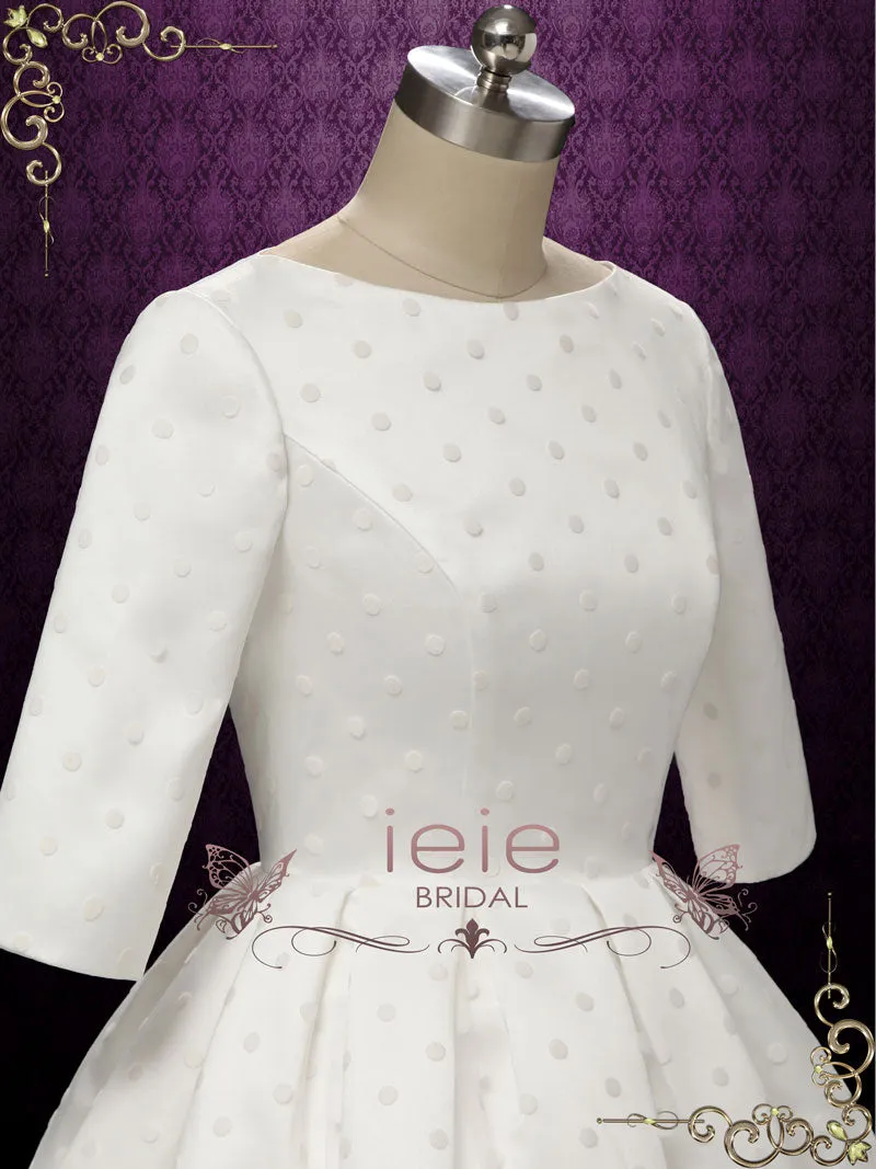 Short Retro Polka Dot Wedding Dress HEATHER