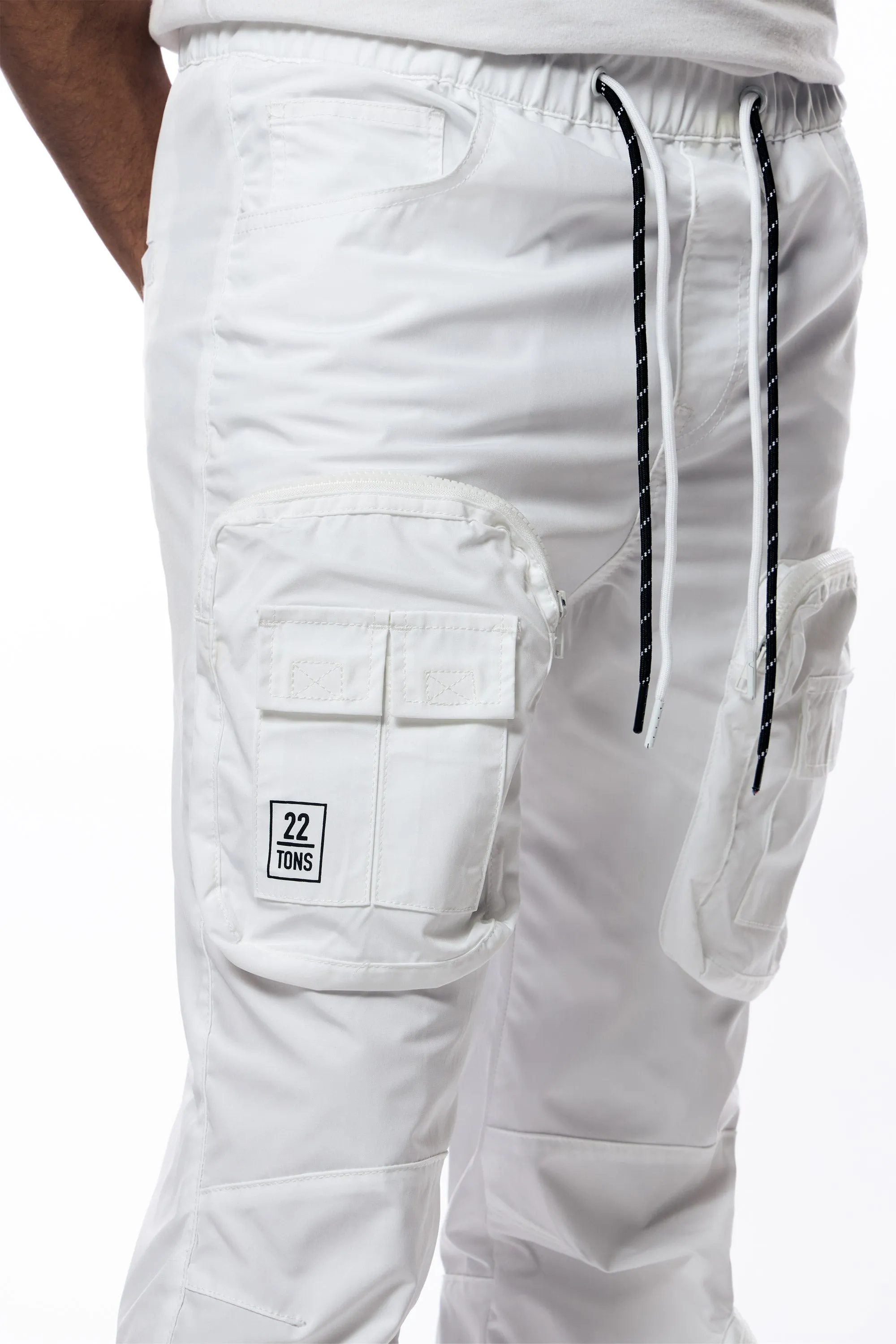 Smoke Rise - Windbreaker Joggers - White