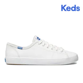 Women's Kickstart Retro Court Leather White Blue WH57559